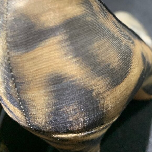 Brian Atwood Animal Print Fabric Almond Toe Platform Heels Size 39/9 - Picture 13 of 13